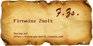 Firneisz Zsolt névjegykártya